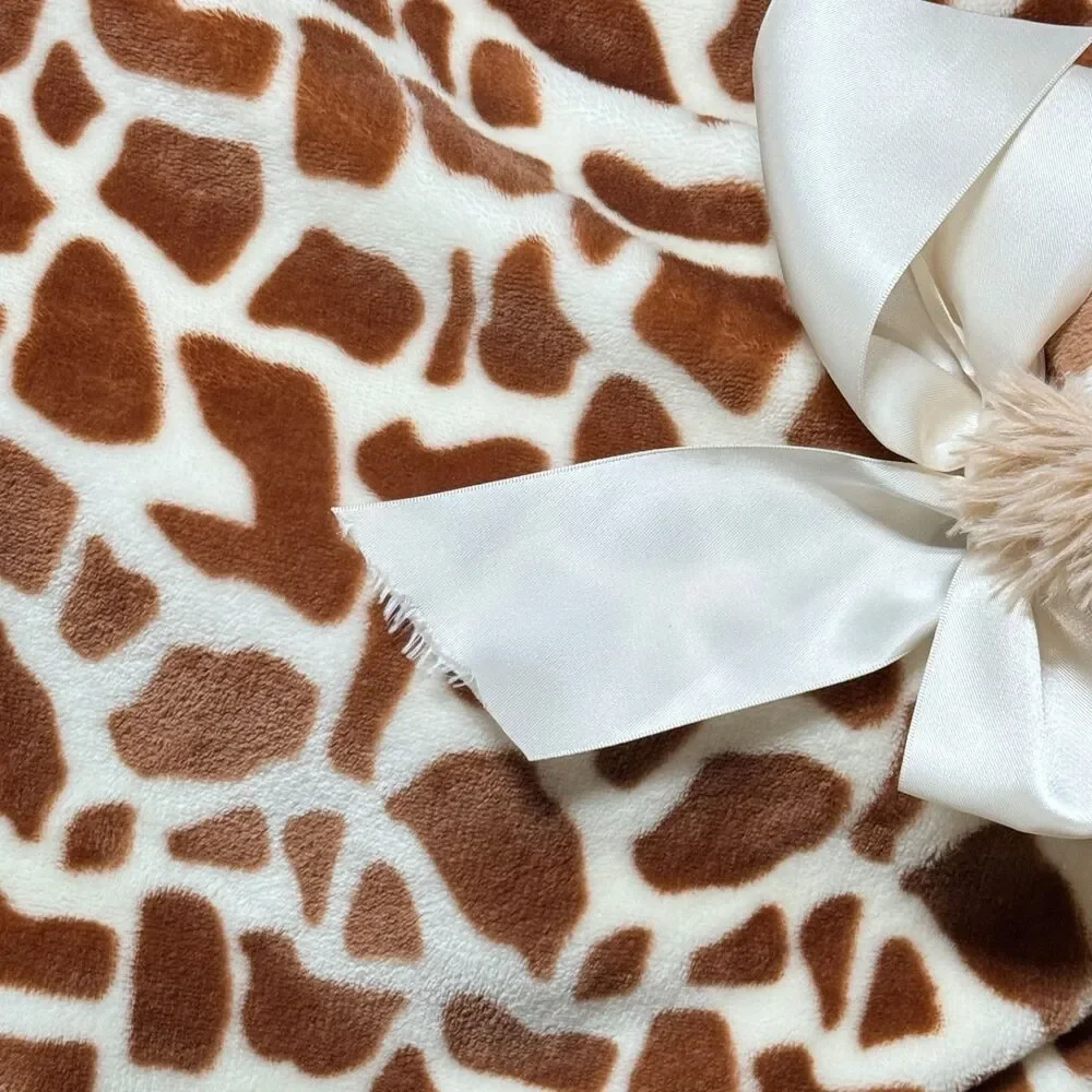 Bearington Baby Giraffe Plush Animal Play Mat Blanket Tummy Time Nursery Decor